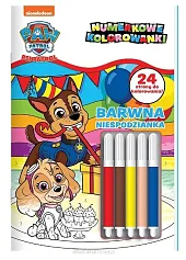 Psi Patrol Numerkowe kolorowanki 5 Barwna,