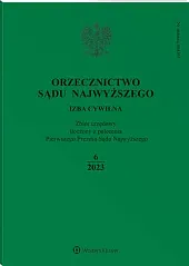 Orzecznictwo Sądu Najwyższego. Izba Cywilna  Orzecznictwo Sądu Najwyższego. Izba Cywilna