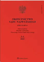 Orzecznictwo Sądu Najwyższego. Izba Karna  Orzecznictwo Sądu Najwyższego. Izba Karna