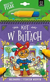 Kot w Butach Malowanka z pisakiem wodnym