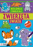 Zwierzęta świata Kolorowanki z naklejkami