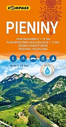 Pieniny mapa laminowanazbiorowa Praca
