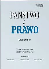 Państwo i Prawo Andrzej Wróbel Państwo i Prawo Andrzej Wróbel