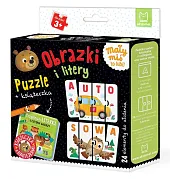 Obrazki i litery Puzzle + książeczka Obrazki i litery Puzzle + książeczka