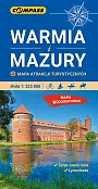 Warmia i Mazury mapa atrakcji turystycznych wersja laminowana Warmia i Mazury mapa atrakcji turystycznych wersja laminowana