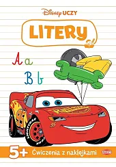 Disney Uczy Auta Ćwiczenia z naklejkami,