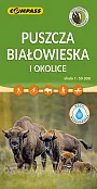 Puszcza Białowieska i okolice mapa laminowana Puszcza Białowieska i okolice mapa laminowana