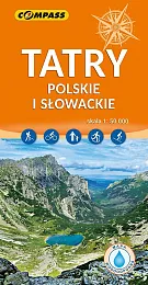 Tatry Polskie i Słowackie mapa laminowanazbiorowa Praca