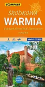 Środkowa Warmia mapa laminowana Środkowa Warmia mapa laminowana