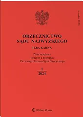Orzecznictwo Sądu Najwyższego. Izba Karna 
