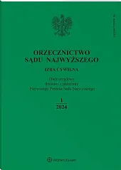 Orzecznictwo Sądu Najwyższego. Izba Cywilna  Orzecznictwo Sądu Najwyższego. Izba Cywilna