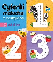 Cyferki malucha z naklejkami. Od 4,Agnieszka Bator