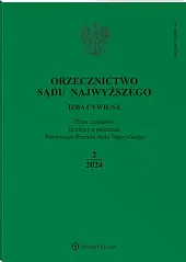 Orzecznictwo Sądu Najwyższego. Izba Cywilna 