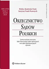 Orzecznictwo Sądów Polskich 