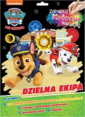 Psi Patrol Zdrapuj, koloruj, naklejaj Dzielna ekipa