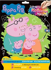 Peppa Pig Zdrapuj, koloruj, naklejaj