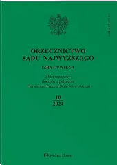 Orzecznictwo Sądu Najwyższego. Izba Cywilna  Orzecznictwo Sądu Najwyższego. Izba Cywilna