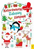 Zimowe zabawy Kolorowanki z naklejkami