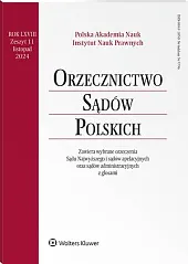 Orzecznictwo Sądów Polskich 