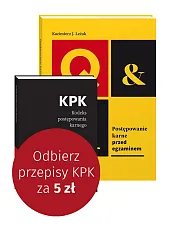 PAKIET: Postępowanie karne. Przed egzaminem + Kodeks postępowania karnego. Przepisy