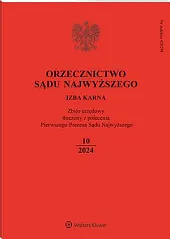 Orzecznictwo Sądu Najwyższego. Izba Karna  Orzecznictwo Sądu Najwyższego. Izba Karna