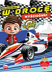 Kolorowanka W drogę. Wyścigówki z naklejkamiAgnieszka Karłowicz