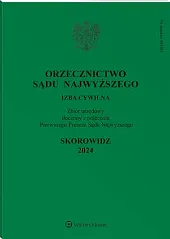 Orzecznictwo Sądu Najwyższego. Izba Cywilna  Orzecznictwo Sądu Najwyższego. Izba Cywilna