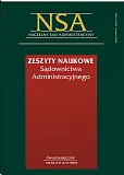 Zeszyty Naukowe Sądownictwa Administracyjnego Zeszyty Naukowe Sądownictwa Administracyjnego