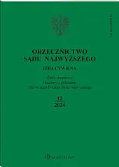 Orzecznictwo Sądu Najwyższego. Izba Cywilna 