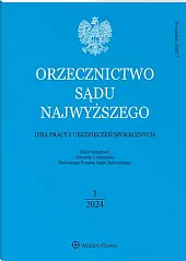 Orzecznictwo Sądu Najwyższego. Izba Pracy i, 