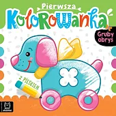 Pierwsza kolorowanka z pieskiem. Gruby obrysAnna Podgórska