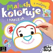 Maluch koloruje i nakleja z małpką,Anna Podgórska