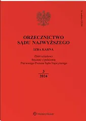 Orzecznictwo Sądu Najwyższego. Izba Karna  Orzecznictwo Sądu Najwyższego. Izba Karna