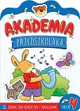 Akademia przedszkolaka od 4 lat. Edukacyjna książeczka z naklejkami