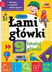 Łamigłówki 9-letniej główki Labirynty, krzyżówki, zadania,