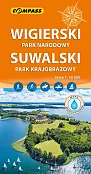 Wigierski Park Narodowy, Suwalski Park Krajobrazowy mapa laminowana