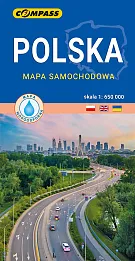 Polska mapa samochodowa laminowana Polska mapa samochodowa laminowana