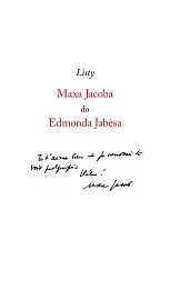 Listy Maxa Jacoba do Edmonda Jabesa