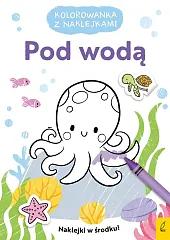 Kolorowanka z naklejkami Pod wodą
