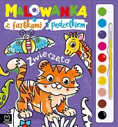 Malowanka z farbkami i pędzelkiem ZwierzętaAnna Podgórska Malowanka z farbkami i pędzelkiem ZwierzętaAnna Podgórska