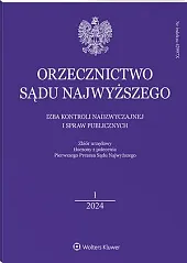 Orzecznictwo Sądu Najwyższego. Izba Kontroli Nadzwyczajnej, 