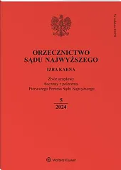Orzecznictwo Sądu Najwyższego. Izba Karna 