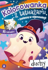 Kolorowanka z tatuażami świecą w ciemności Duchy