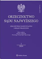 Orzecznictwo Sądu Najwyższego. Izba Kontroli Nadzwyczajnej, 