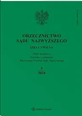 Orzecznictwo Sądu Najwyższego. Izba Cywilna 