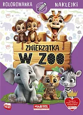Kolorowanka Zwierzątka w zoo z naklejkamiKatarzyna Salamon Kolorowanka Zwierzątka w zoo z naklejkamiKatarzyna Salamon