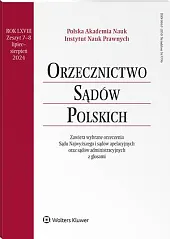 Orzecznictwo Sądów Polskich 