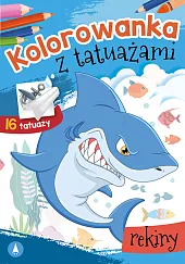 Kolorowanka z tatuażami Rekiny Kolorowanka z tatuażami Rekiny