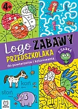 Logo zabawy przedszkolaka Do powtarzania i kolorowania z żabką