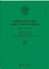 Orzecznictwo Sądu Najwyższego. Izba Cywilna 